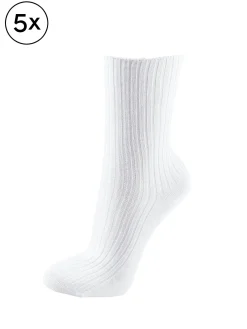 Baumwollsocken 95° waschbar - 5er-Pack
