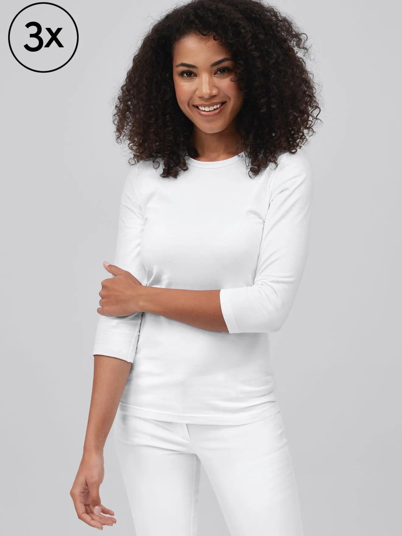 Damen ¾-Arm-Shirt AREL 3er-Pack