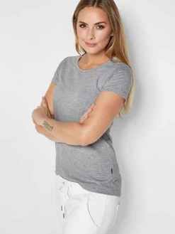 Damen T-Shirt CORIA mit längerer Rückenpartie