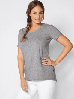 Damen T-Shirt CORIA mit längerer Rückenpartie