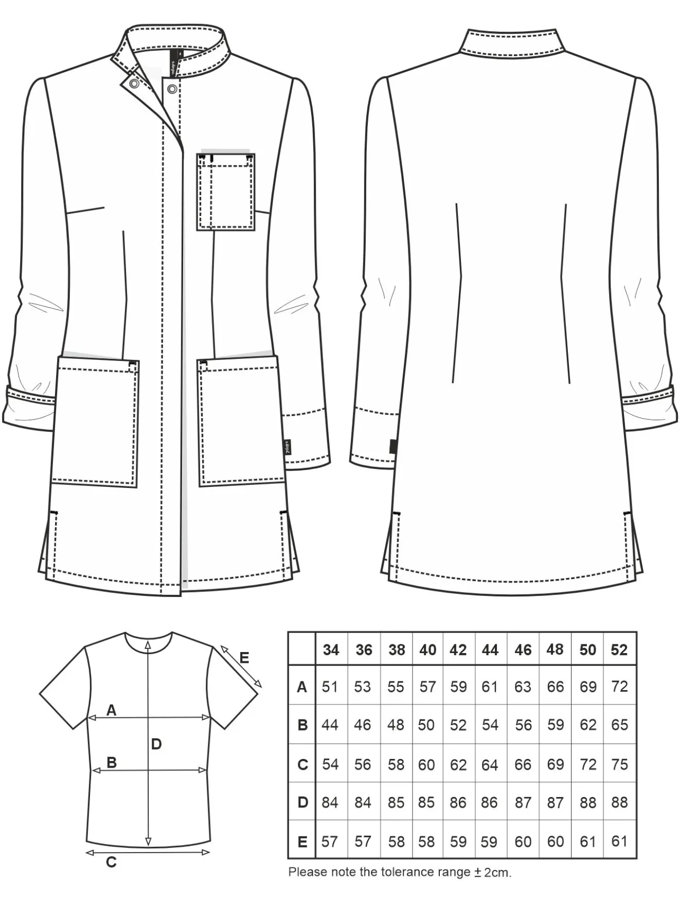 Kurzmantel mit Farbdetails ATESSA
