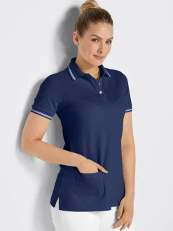 Poloshirt, Piqué - mit Tasche