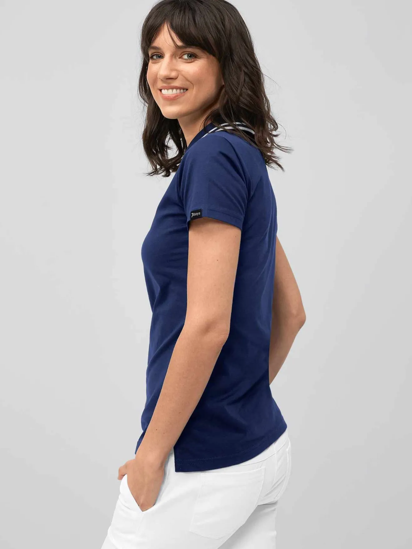 Poloshirt, Single Jersey - Strickkragen